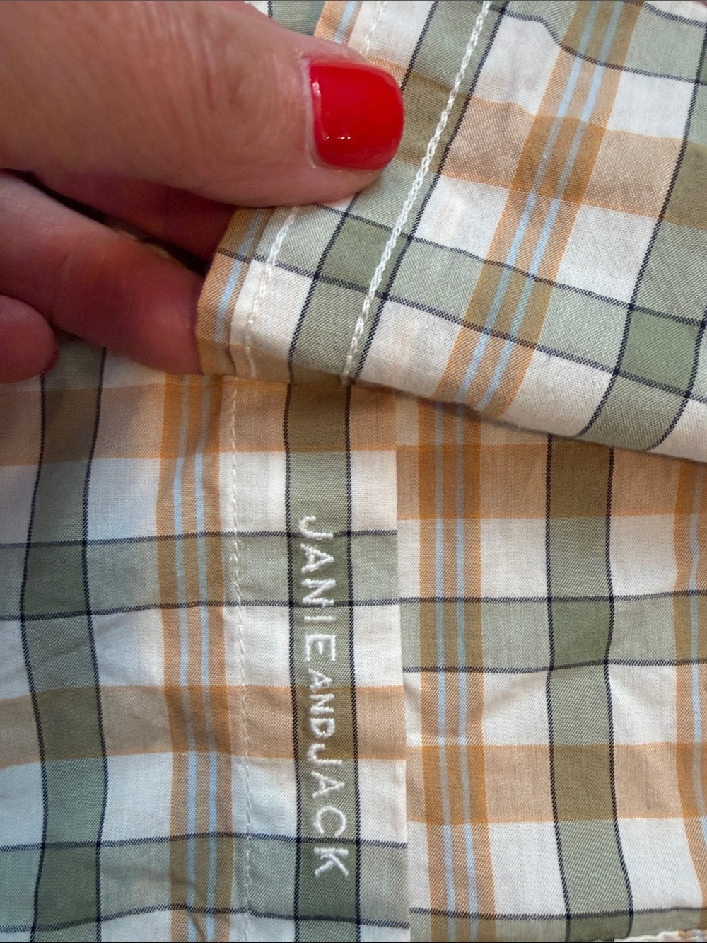 NWT Janie & Jack Plaid Shirt, 10 - Picture 3 of 7